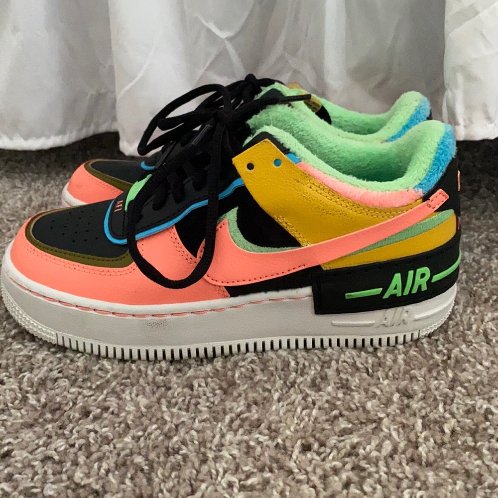 Multi colored women’s Nike airforce 1’s